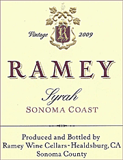 Ramey Syrah Sonoma Coast 2017 750ml
