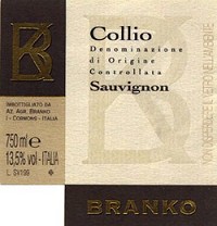Branko Collio Sauvignon 2014 750ml